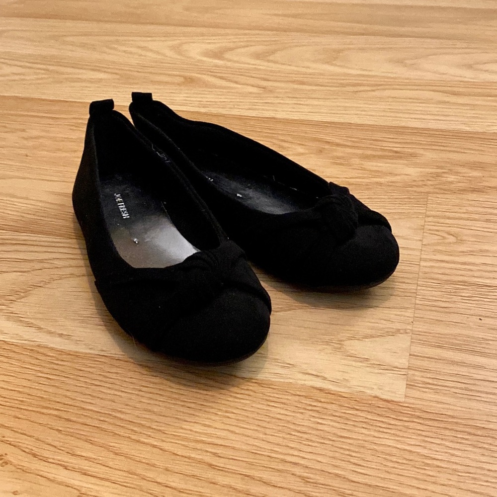 JOE FRESH black soft ballerinas for girls size 1